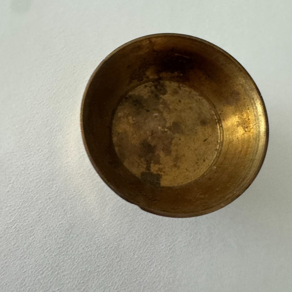 Miniature Brass Bowl Footed‎ 1&1/8" Diameter